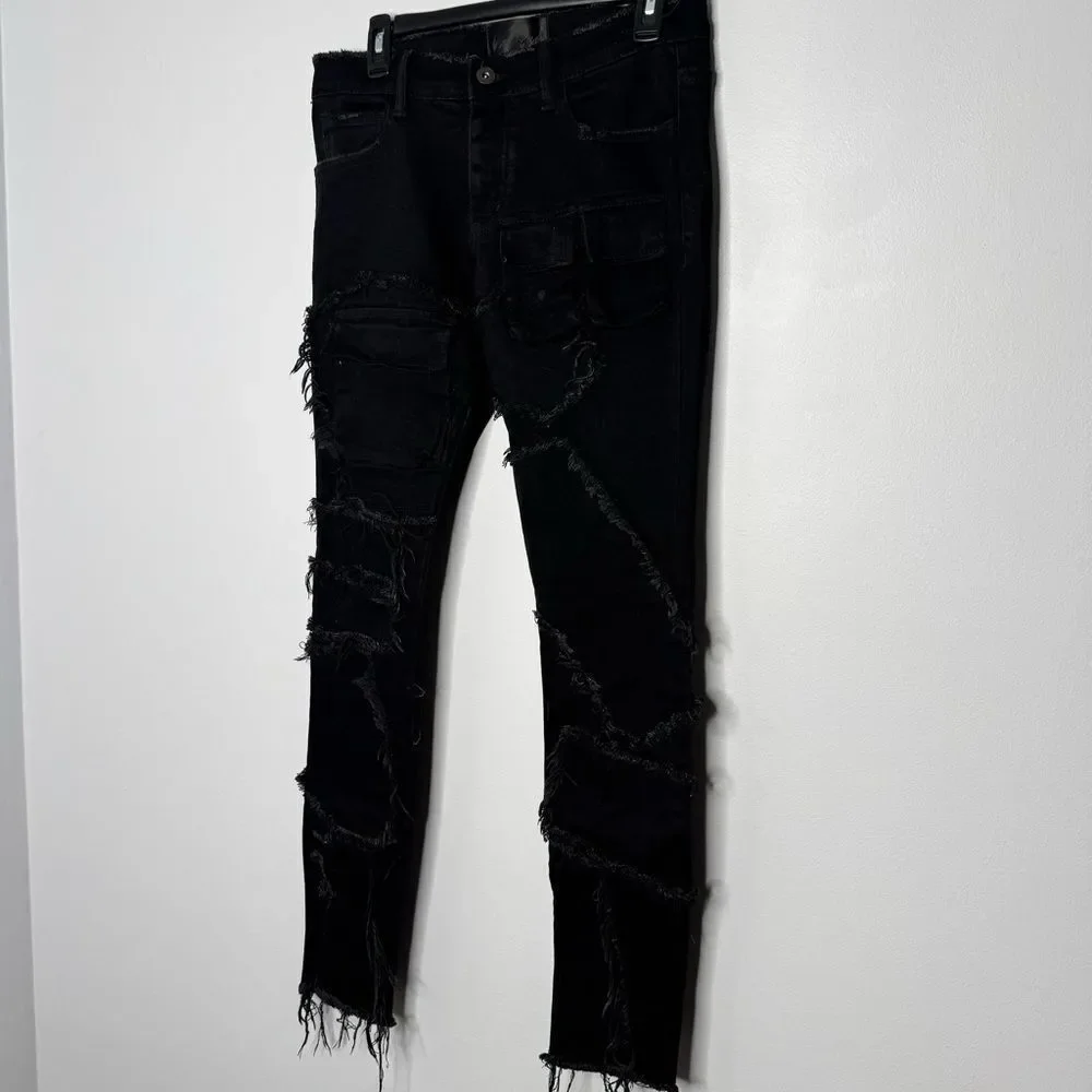Valabasas Black Distressed Jeans size 29